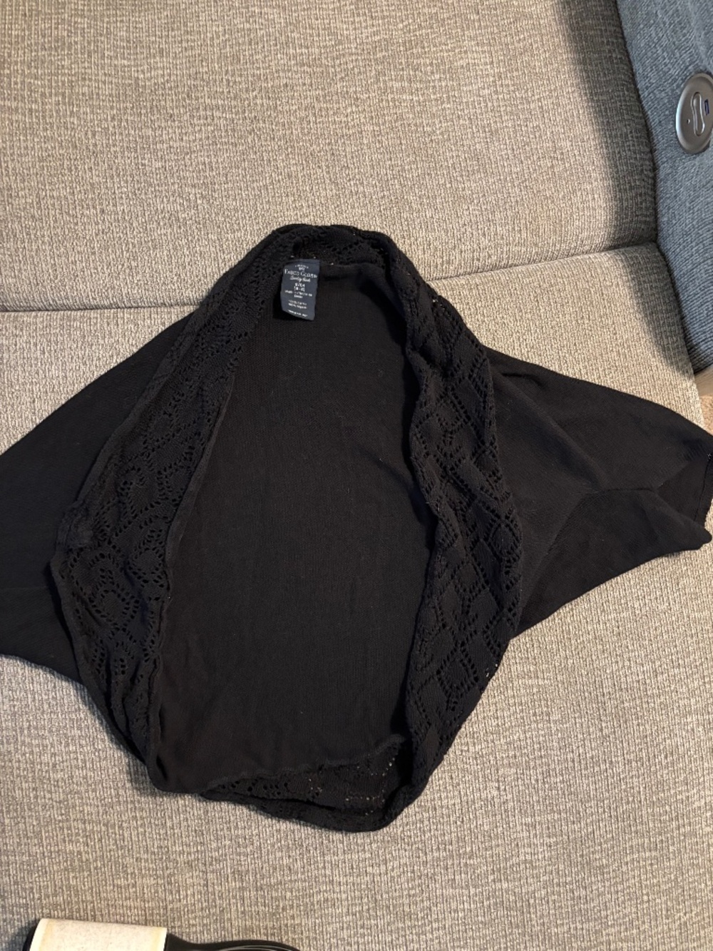 Black shrug sweater